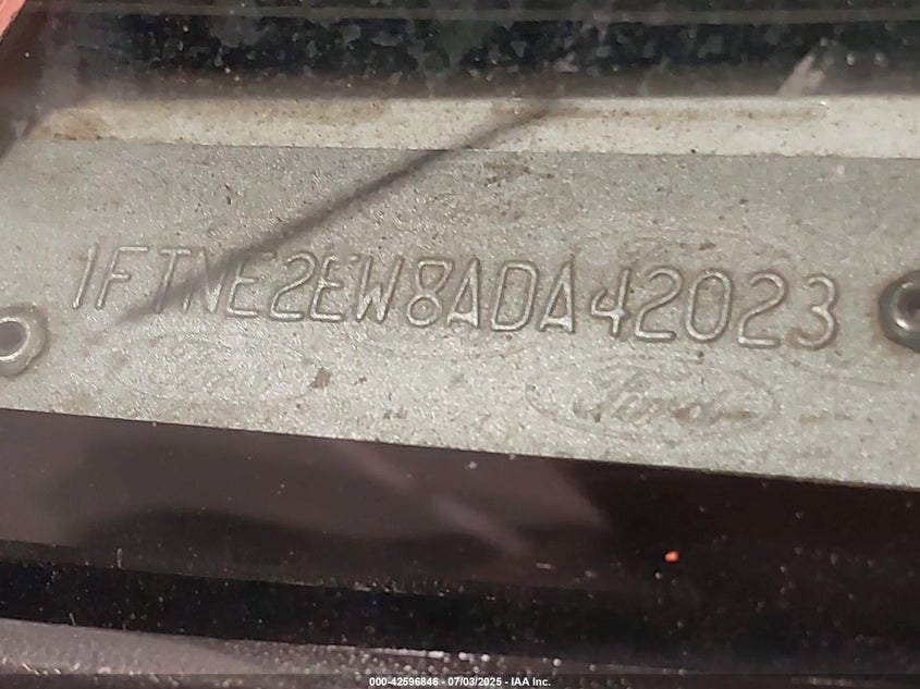 2010 Ford E-250 Commercial/Recreational VIN: 1FTNE2EW8ADA42023 Lot: 42596846