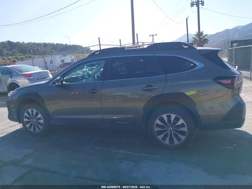 2025 Subaru Outback 2.4 Limited Xt Green Lot 111042598075 Vin 4S4BTGND2S3126796