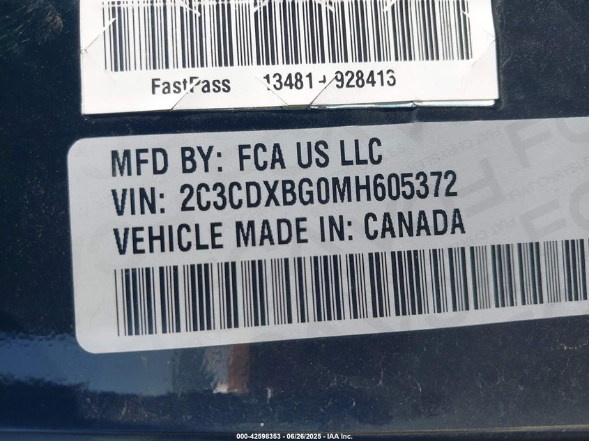 2021 DODGE CHARGER SXT RWD - 2C3CDXBG0MH605372