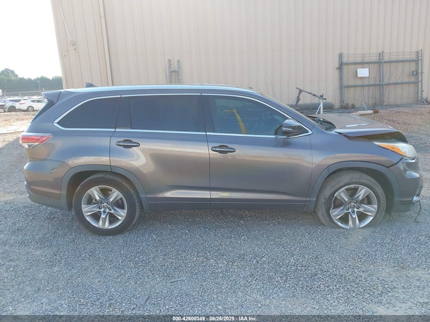 2016 TOYOTA HIGHLANDER LIMITED V6 - 5TDYKRFH6GS140253