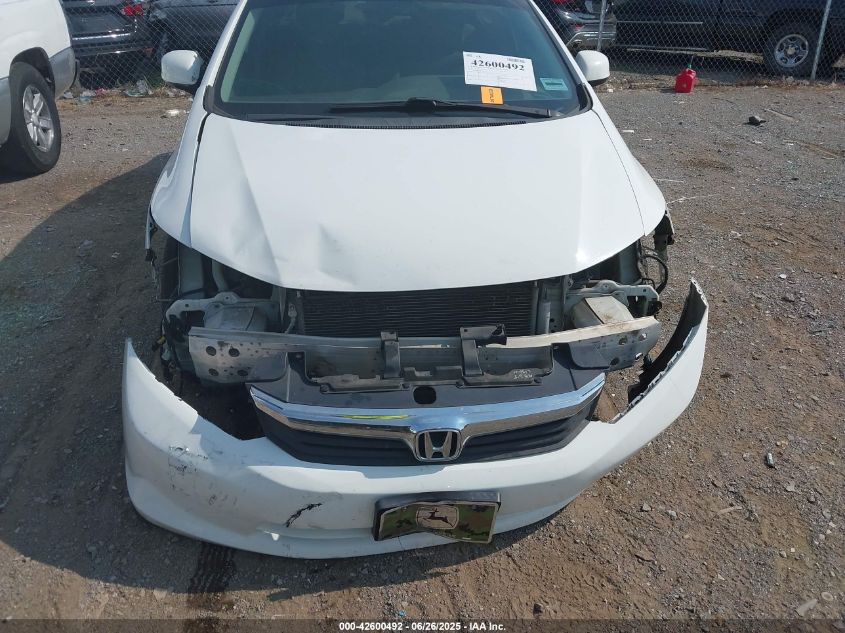 2012 Honda Civic Lx VIN: 2HGFB2F5XCH501403 Lot: 42600492