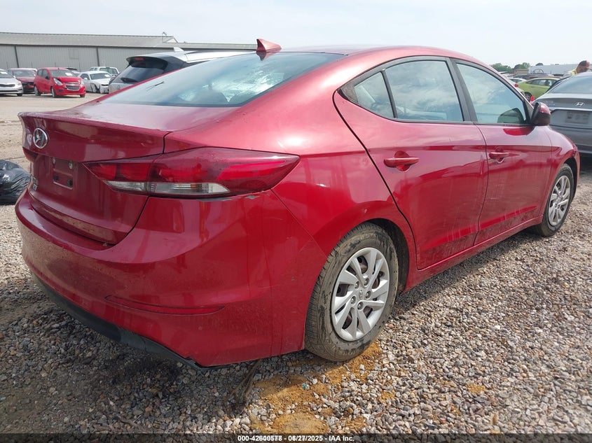 VIN 5NPD74LF9HH193512 2017 HYUNDAI ELANTRA SE