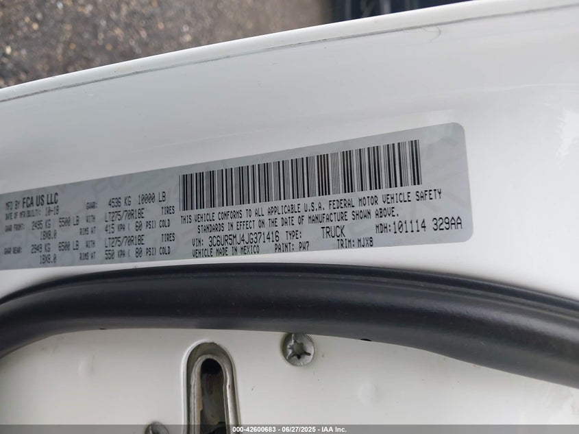 2018 RAM 2500 BIG HORN  4X4 6'4 BOX - 3C6UR5MJ4JG371416