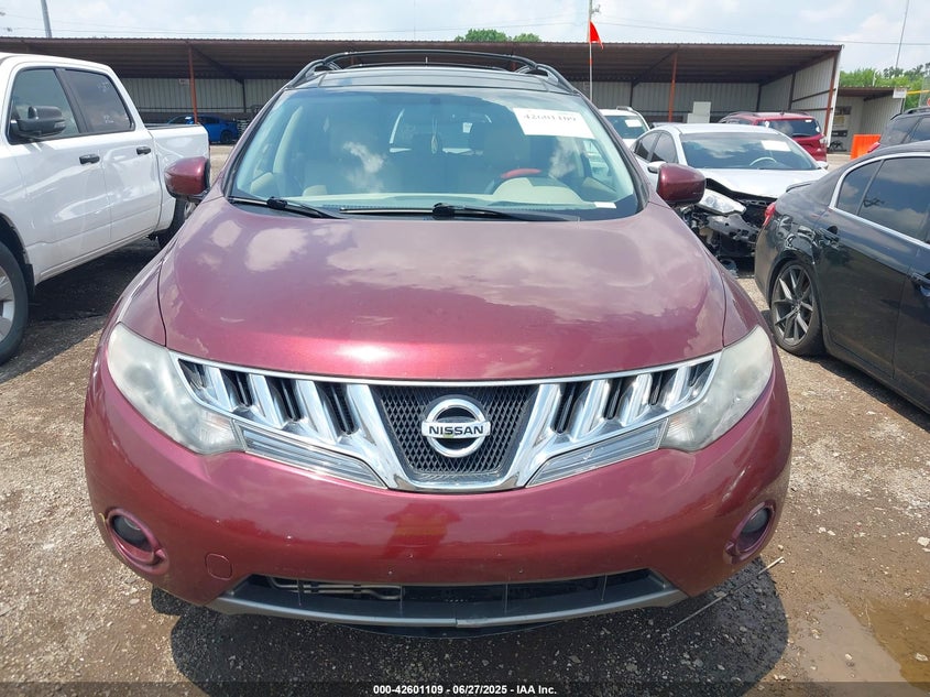 2010 NISSAN MURANO VIN: JN8AZ1MW3AW123051