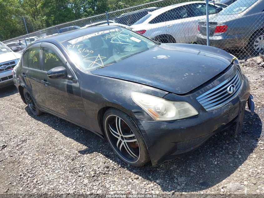 2007 Infiniti G35 Journey black sedan gasoline JNKBV61E47M712844 photo #1