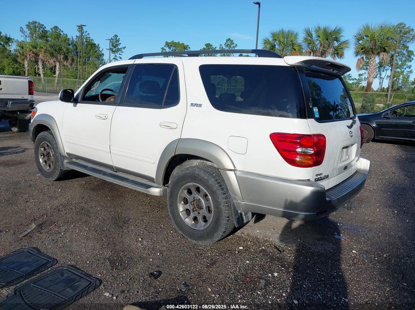 2004 Toyota Sequoia Sr5 V8 white other gasoline 5TDZT34A04S220874 photo #4