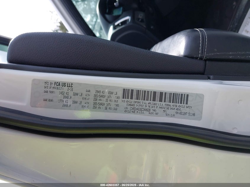 2016 DODGE DURANGO SXT - 1C4RDHAG3GC340628