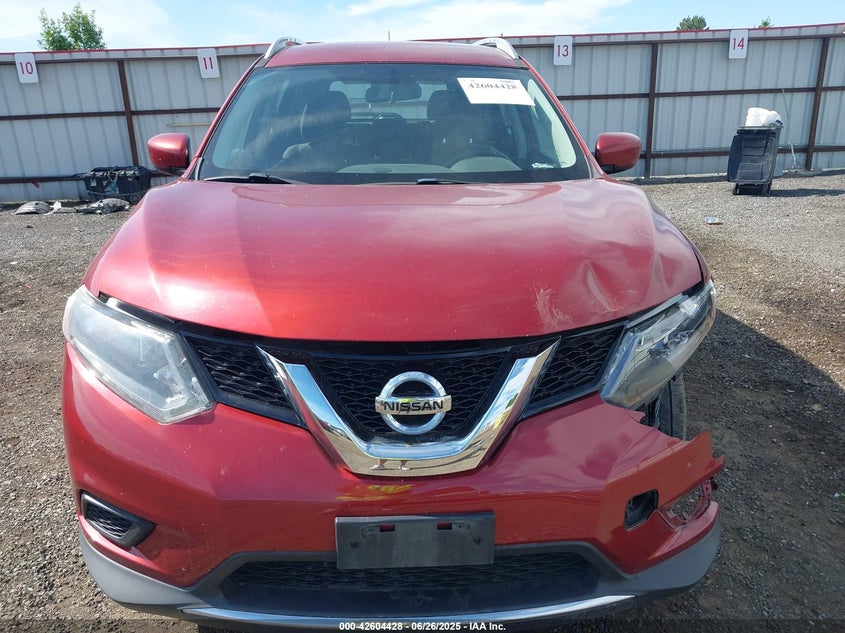 2016 NISSAN ROGUE S/SL/SV - KNMAT2MV3GP698442