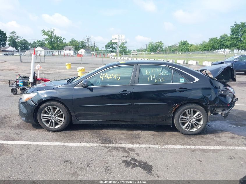 2016 Toyota Camry Se VIN: 4T1BF1FK3GU525400 Lot: 42605133