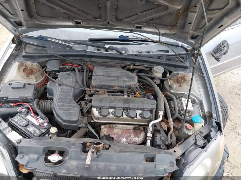 2001 Honda Civic Ex VIN: 2HGES267X1H575897 Lot: 42605634