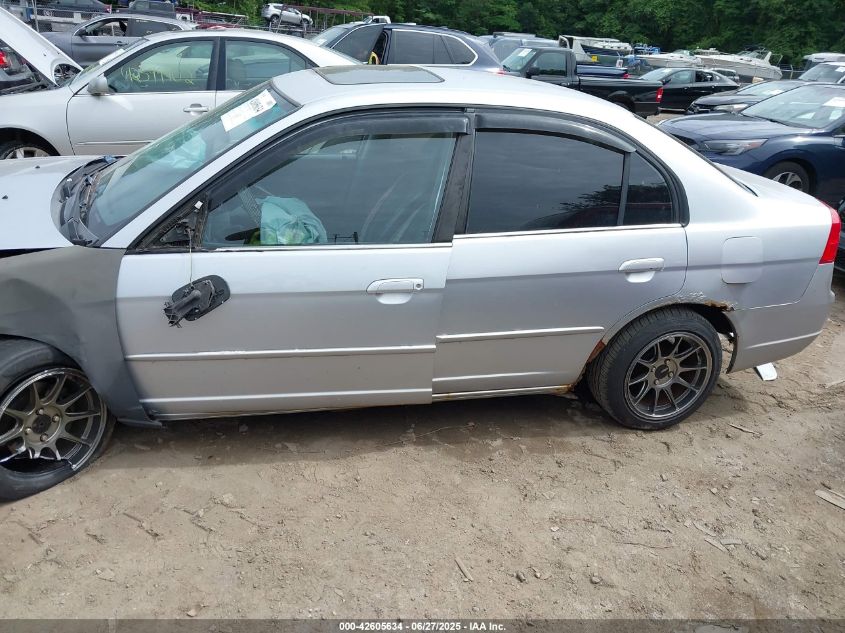 2001 Honda Civic Ex VIN: 2HGES267X1H575897 Lot: 42605634