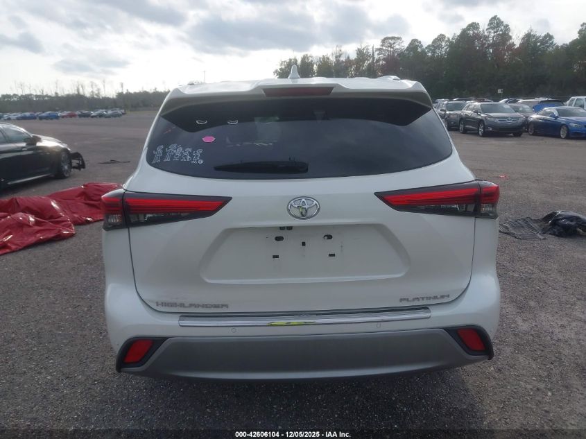 2021 Toyota Highlander Platinum VIN: 5TDFZRAHXMS038802 Lot: 42606104