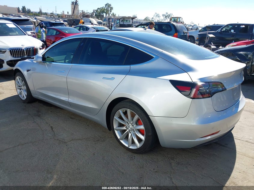 2018 Tesla Model 3 Long Range performance Silver Lot 111042606252 Vin 5YJ3E1EB4JF083384