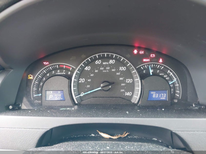 2012 TOYOTA CAMRY VIN: 4T4BF1FK6CR241601