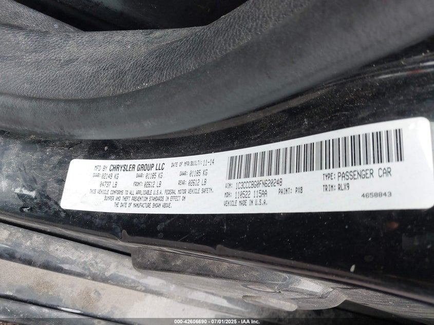 2015 CHRYSLER 200 S - 1C3CCCBG0FN620248