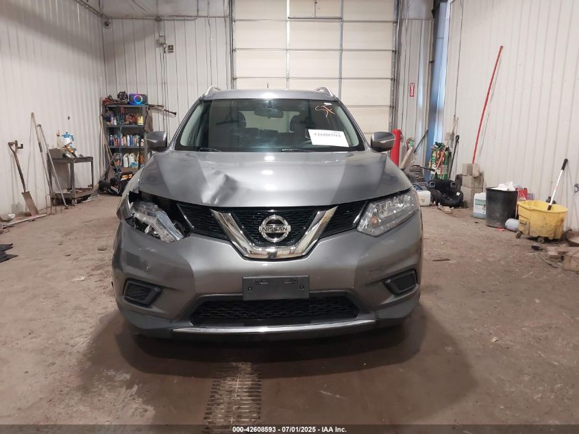 2015 Nissan Rogue Sv VIN: KNMAT2MV5FP552249 Lot: 42608593
