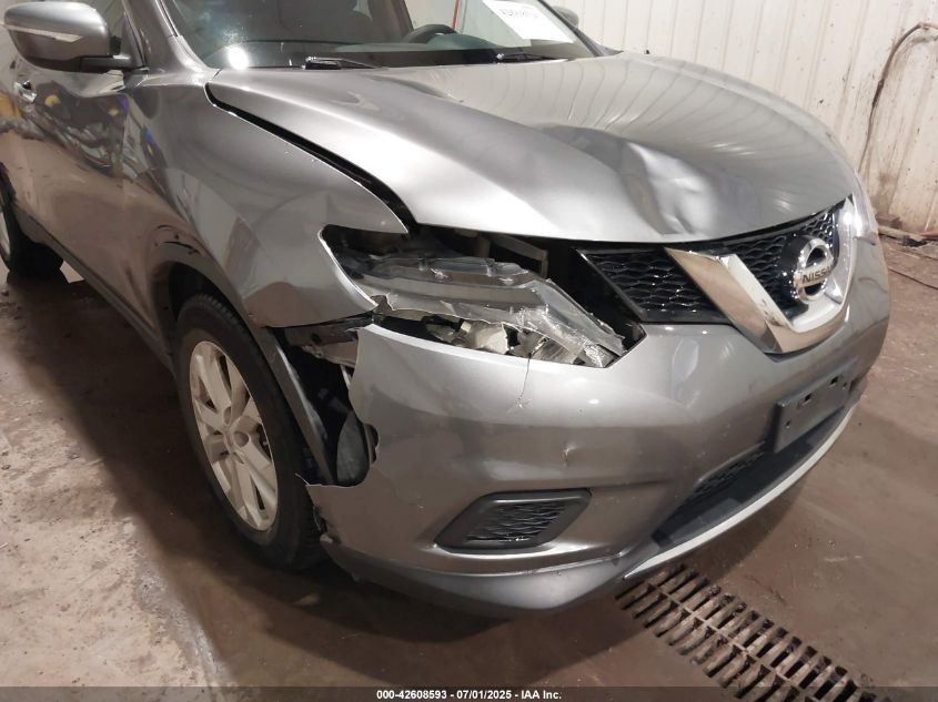 2015 Nissan Rogue Sv VIN: KNMAT2MV5FP552249 Lot: 42608593