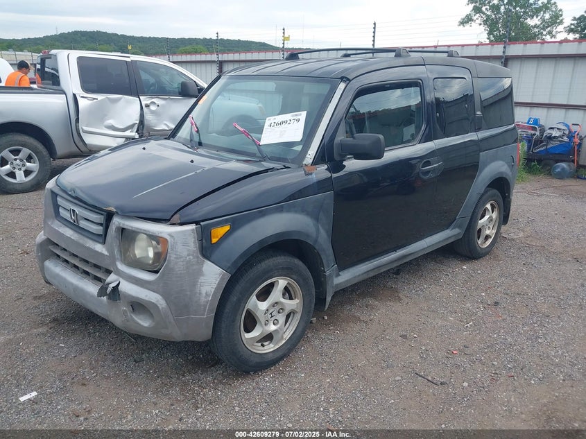 2007 Honda Element Lx black other gasoline 5J6YH18387L016448 photo #3