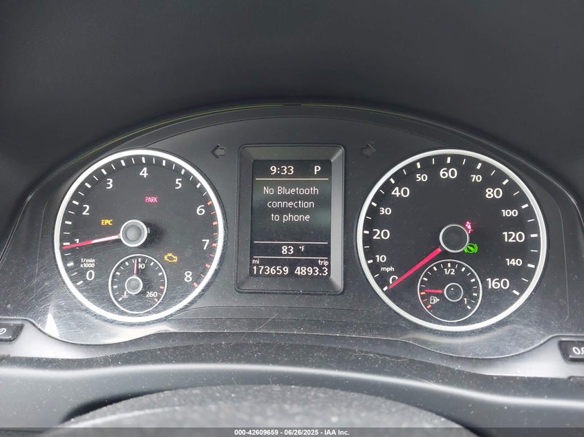 2013 VOLKSWAGEN TIGUAN VIN: WVGBV7AX6DW514674