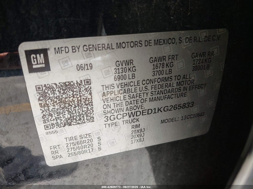 2019 CHEVROLET SILVERADO 1500 RST - 3GCPWDED1KG265833