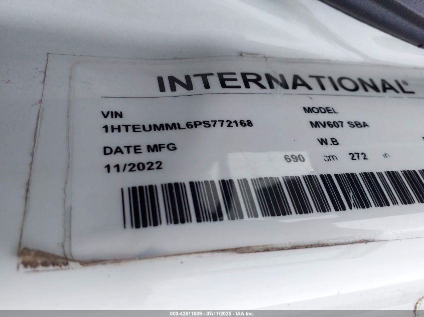 2023 International Mv - 1HTEUMML6PS772168
