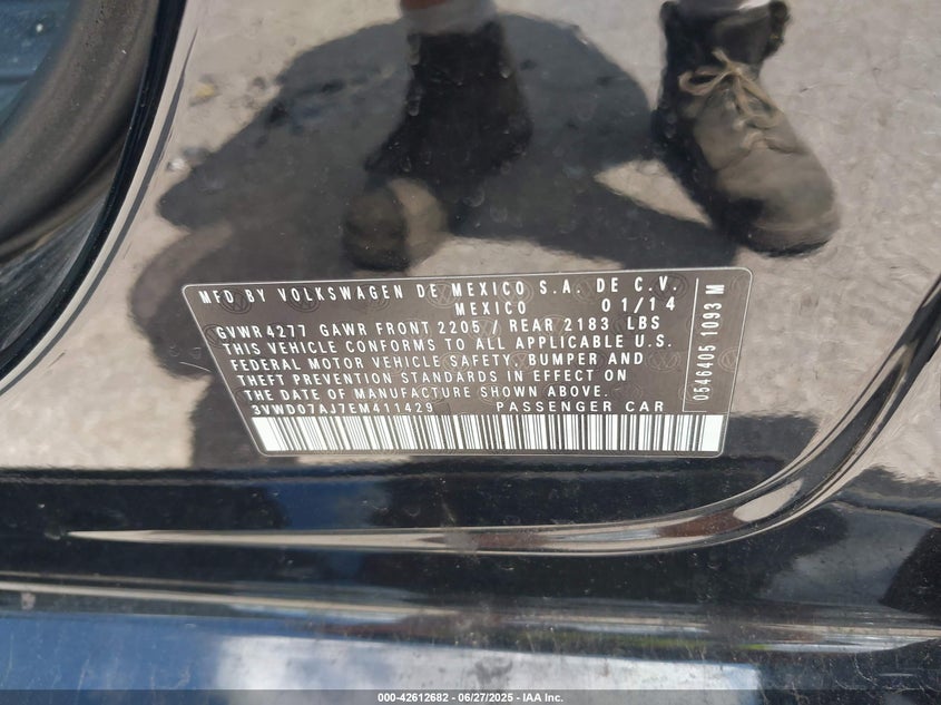 2014 VOLKSWAGEN JETTA 1.8T SE - 3VWD07AJ7EM411429