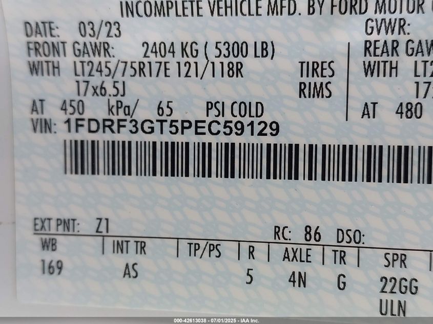 2023 Ford F-350 Chassis - 1FDRF3GT5PEC59129