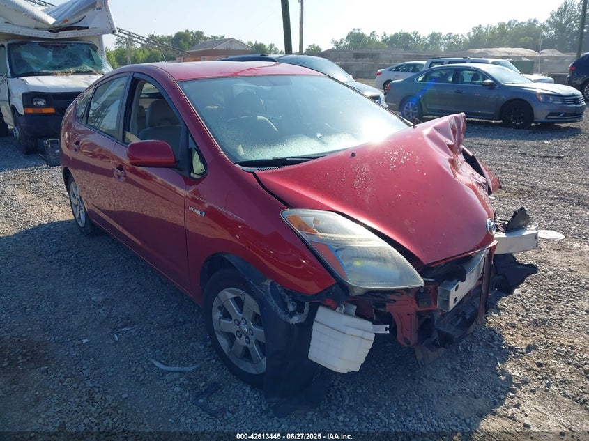 2008 Toyota Prius red sedan hybrid JTDKB20U983409190 photo #1