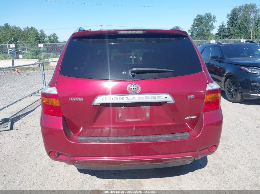 2008 Toyota Highlander Limited VIN: JTEES42A582102600 Lot: 42613806