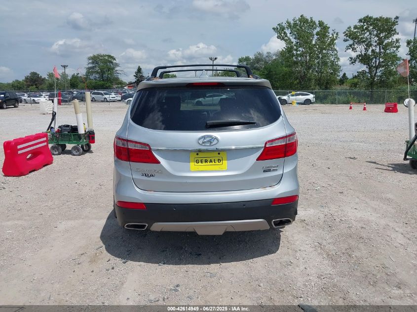 2016 Hyundai Santa Fe Limited VIN: KM8SRDHF8GU139449 Lot: 42614949