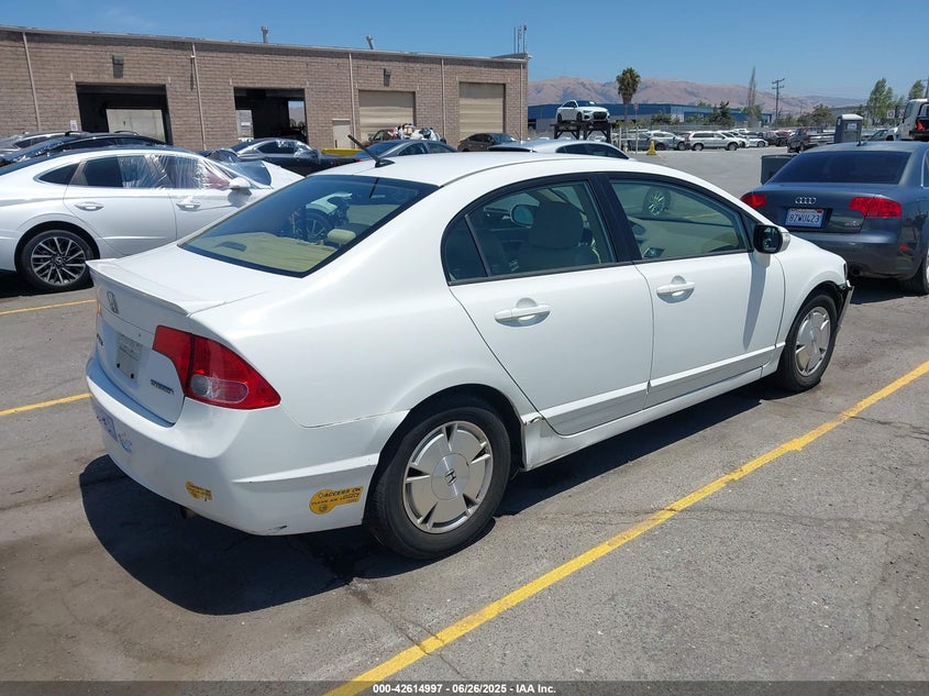 2006 HONDA CIVIC HYBRID VIN: JHMFA36216S026040