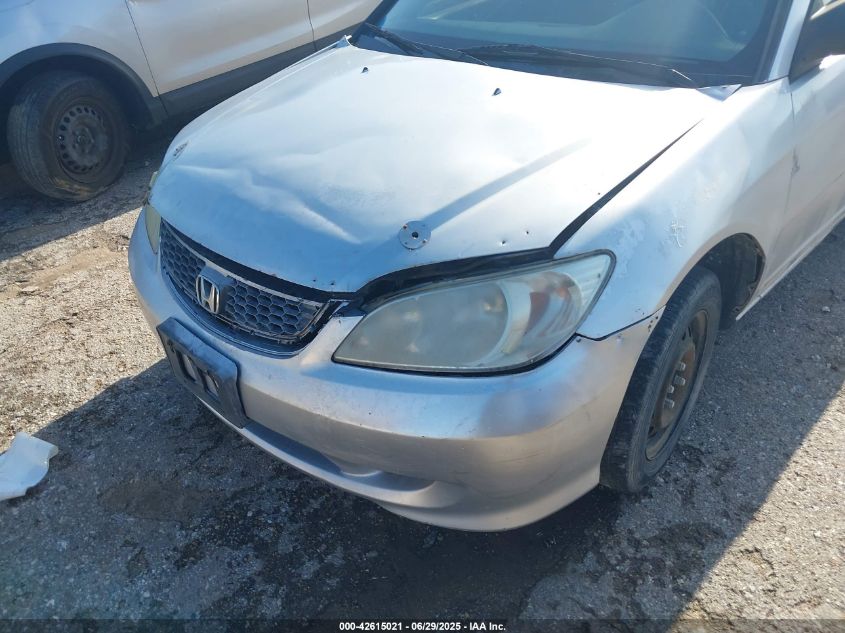 2004 Honda Civic Vp VIN: 1HGEM21104L050903 Lot: 42615021