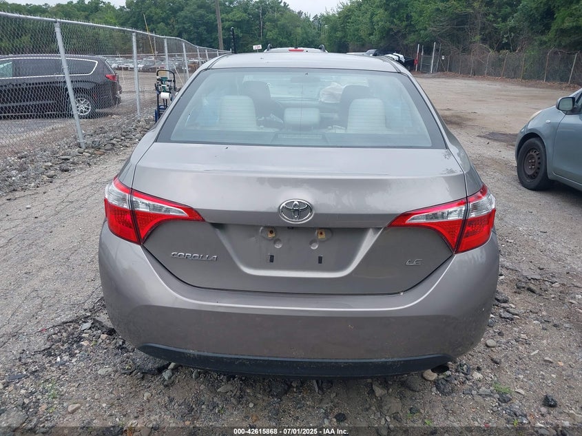 2016 Toyota Corolla L/Le/Le Pls/Prm/S/S Pls VIN: 2T1BURHE9GC706837 Lot: 42615868