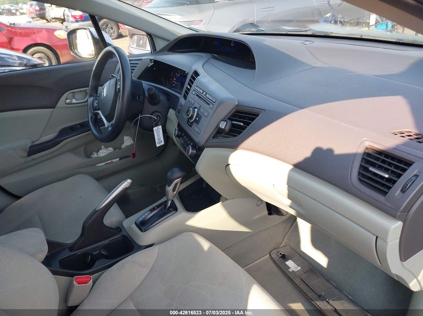 2012 HONDA CIVIC VIN: 2HGFB2F51CH333294