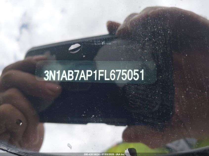 2015 Nissan Sentra Sv VIN: 3N1AB7AP1FL675051 Lot: 42616624