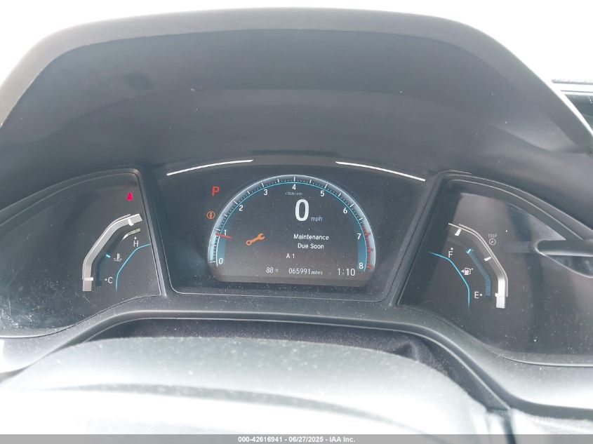 2020 Honda Civic Lx VIN: 19XFC2F69LE022843 Lot: 42616941