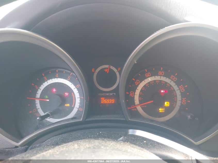 2012 SCION TC VIN: JTKJF5C79C3042882