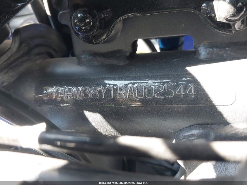 2024 Yamaha Yzfr7 VIN: JYARM38Y1RA002544 Lot: 42617105