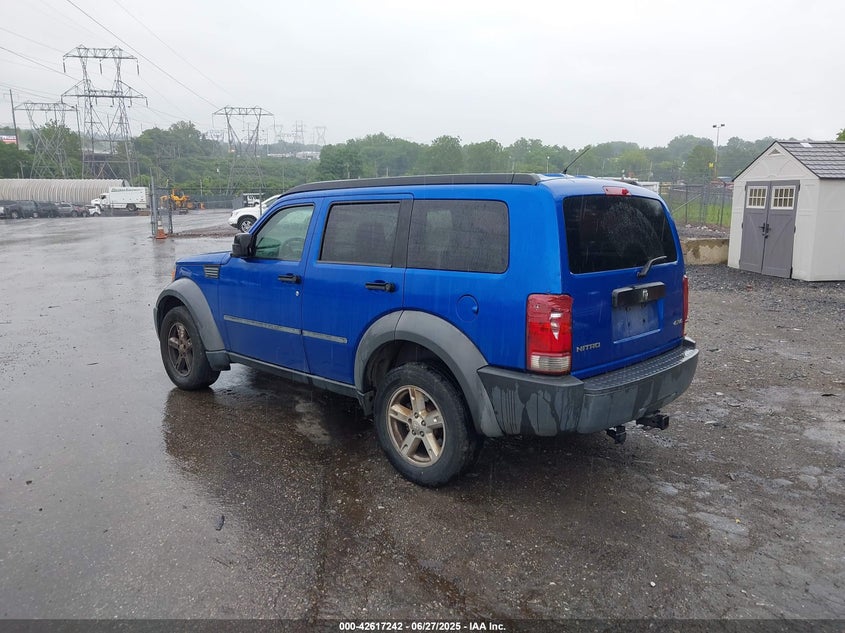 2007 DODGE NITRO VIN: 1D8GU28K67W720576