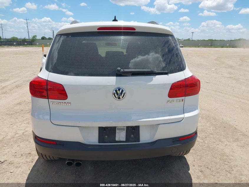 2015 VOLKSWAGEN TIGUAN VIN: WVGAV7AX6FW529397