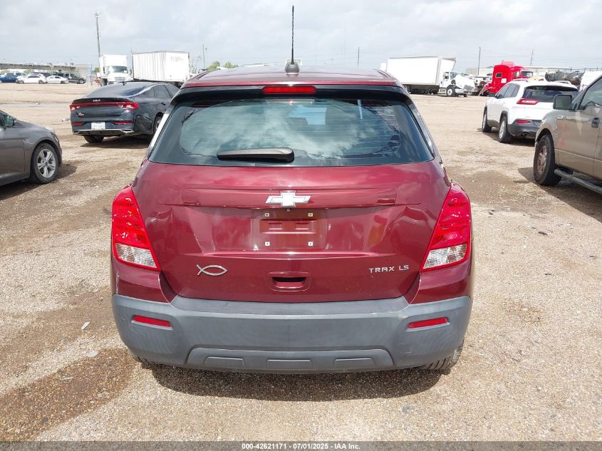 2016 Chevrolet Trax 1Ls VIN: 3GNCJKSBXGL115472 Lot: 42621171