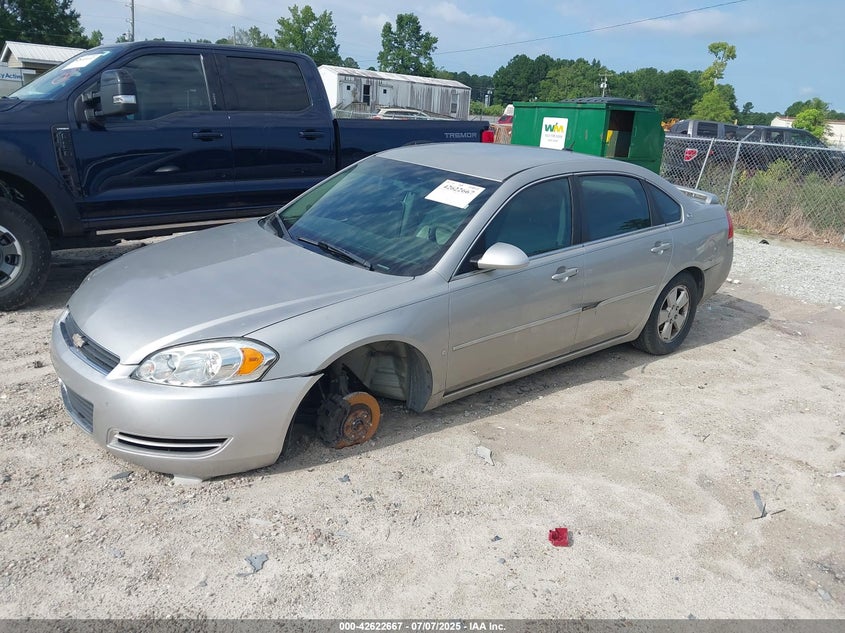 2007 Chevrolet Impala Lt silver sedan flexible 2G1WT58K279414457 photo #3