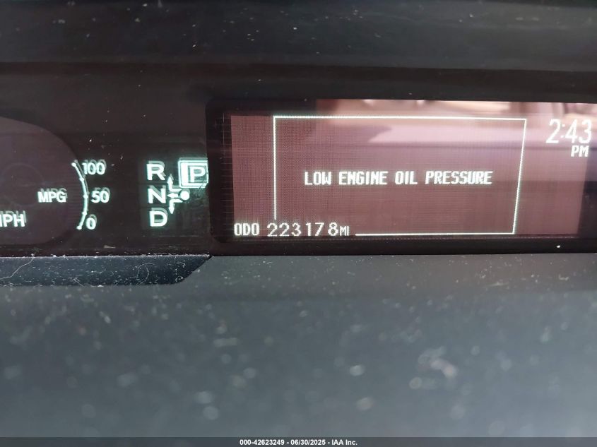 2012 Toyota Prius VIN: JTDKN3DU3LO336383 Lot: 42623249