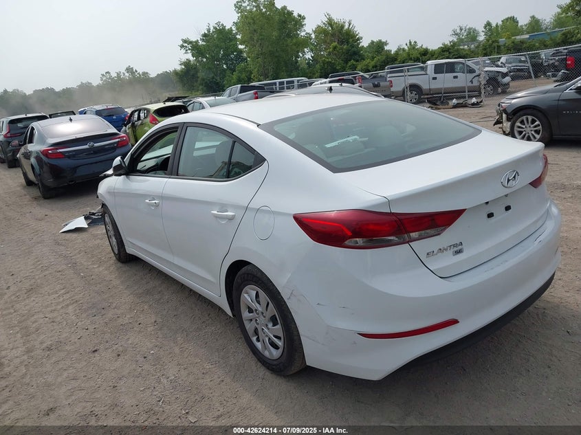 VIN 5NPD74LF6JH279804 2018 HYUNDAI ELANTRA SE