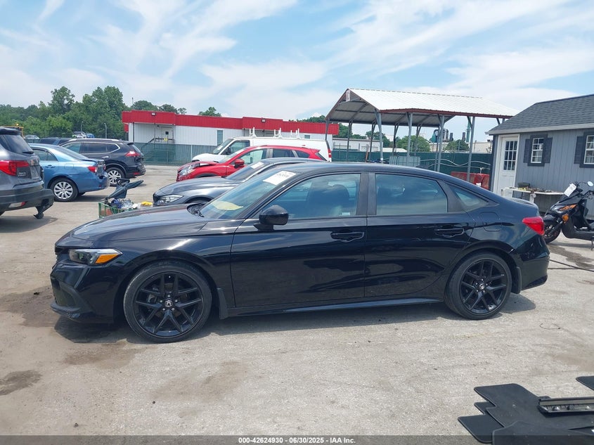 VIN: 2HGFE2F54NH561140 2022 HONDA CIVIC SPORT
