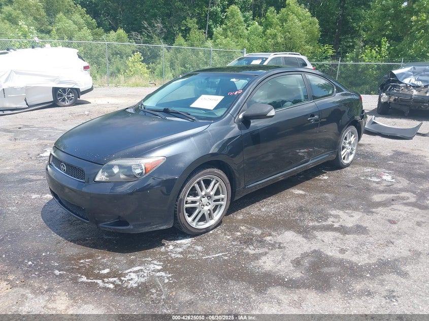 2007 Scion Tc black coupe gasoline JTKDE177170150309 photo #3