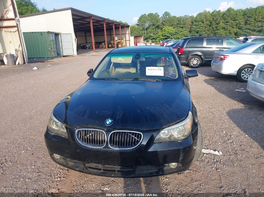 2006 BMW 530I VIN: WBANE735X6CM40559 Lot: 42625728