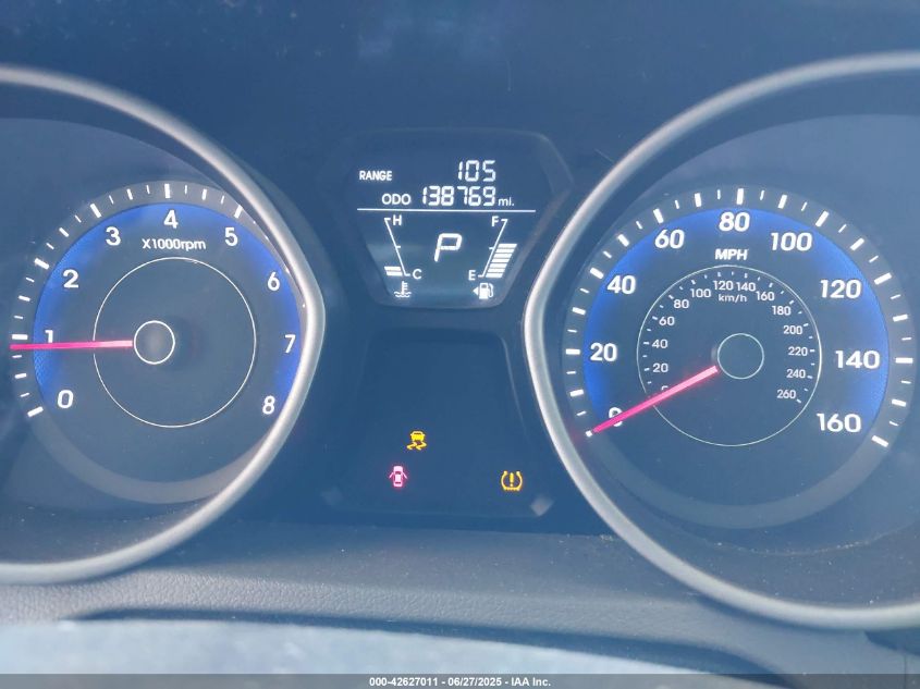 2013 Hyundai Elantra Gls VIN: KMHDH4AE8DU711421 Lot: 42627011