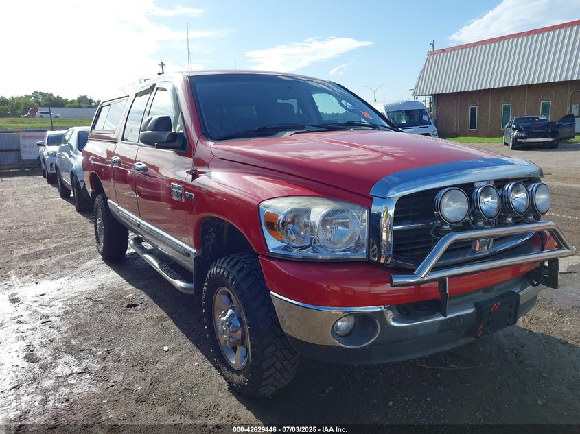 2007 Dodge Ram 2500 Slt/Trx4 Off Road/Sport/Power Wagon red truck gasoline 1D7KS28D17J566362 photo #1