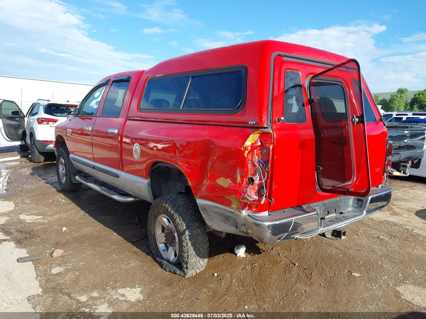2007 Dodge Ram 2500 Slt/Trx4 Off Road/Sport/Power Wagon red truck gasoline 1D7KS28D17J566362 photo #4